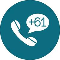 Australia Dial code Vector Icon