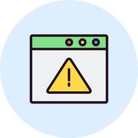 Browser Warning Vector Icon