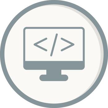 icono de vector de codificación
