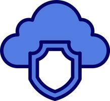 Cloud Security Vector Icon