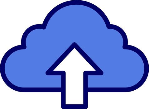Cloud  Upload Vector Icon