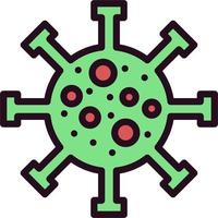 icono de vector de virus