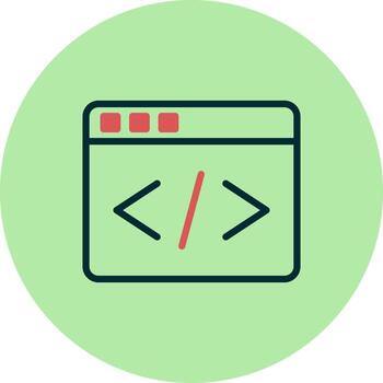 Web Coding Vector Icon