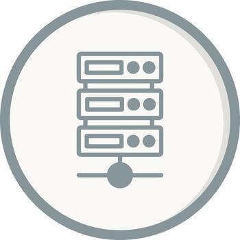 icono de vector de servidor de datos