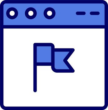 icono de vector de navegador web