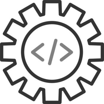 código mejoramiento vector icono