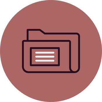 icono de vector de carpeta