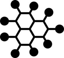 icono de vector de molécula