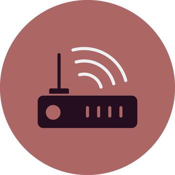 icono de vector de módem