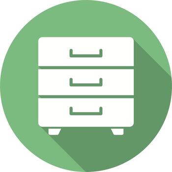 icono de vector de cajón