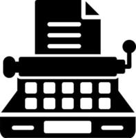 Typewriter Vector Icon