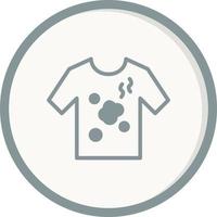 sucio camisa vector icono