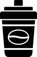 Disposable coffee cup Vector Icon