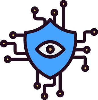 seguridad supervisión vector icono