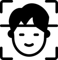 Face Recognition Vector Icon