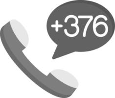 Andorra Dial code Vector Icon