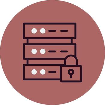 Database Security Vector Icon