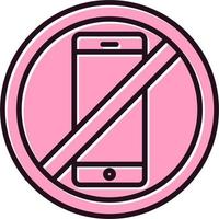 No Smartphone Vector Icon