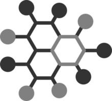 icono de vector de molécula