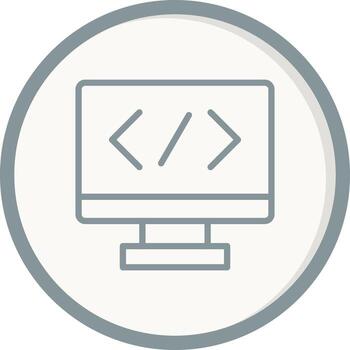icono de vector de programación