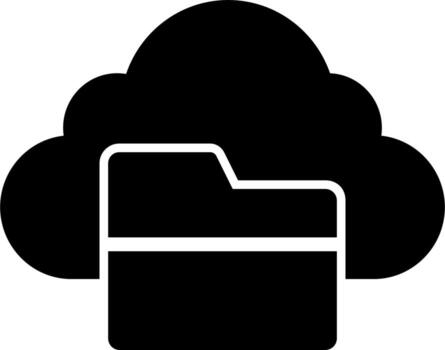 Cloud Folder Vector Icon