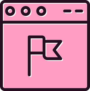 icono de vector de navegador web