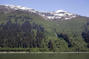 Juneau Town Outskirts With A Waterfall photo