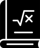 icono de vector de libro de matemáticas