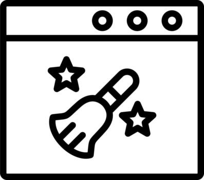 navegador limpiar vector icono