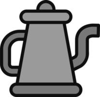 café tetera vector icono