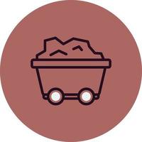 Mining Cart Vector Icon