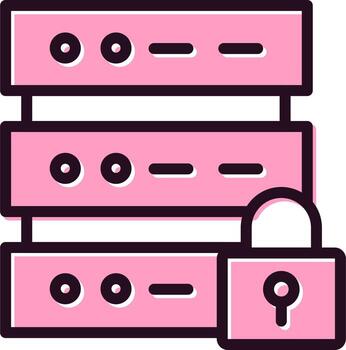 Database Security Vector Icon