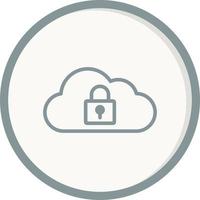 Cloud Security Vector Icon