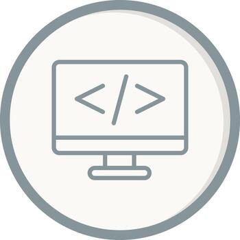 icono de vector de codificación