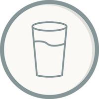 icono de vector de vaso de agua