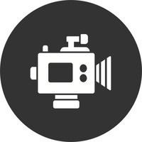 icono de cámara de video vector