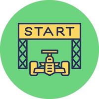 Starting Line Race vector