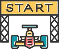 Starting Line Race vector