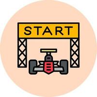 Starting Line Race vector