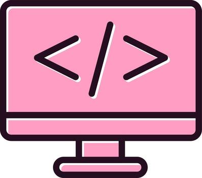 icono de vector de codificación