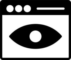 Web Visibility Vector Icon