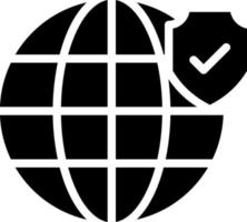 Worldwide Security Vector Icon