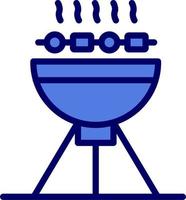 icono de vector de barbacoa