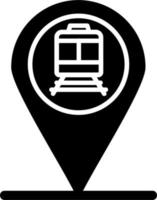 icono de vector de tren