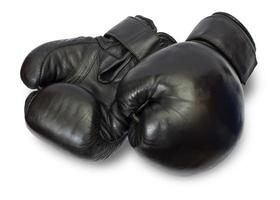 boxeo guantes en blanco antecedentes foto
