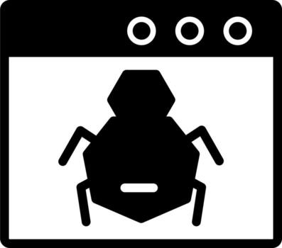 Browser Bug Vector Icon