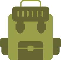 Military Backpack Icon vector