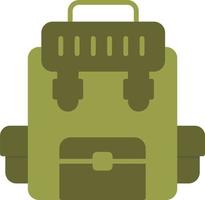 militar mochila icono vector