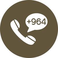 Iraq Dial code Vector Icon