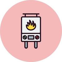 Gas Heater Vector Icon